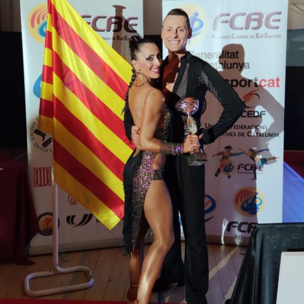 Eva Nieto y Carles Cirera, campeones de Cataluña en bailes latinos